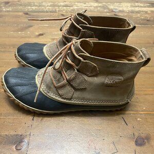 Sorel rain or snow ankle boot women's size 7.5 Out N About style duck boots